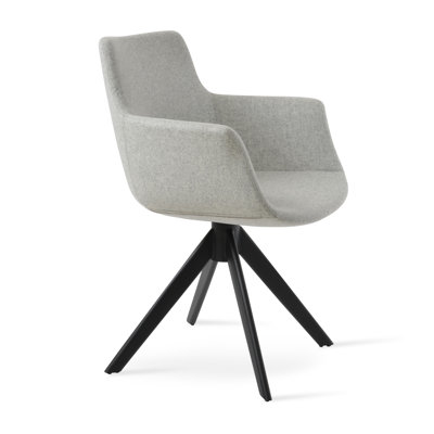 Chaise avec accoudoirs pivotante Bottega