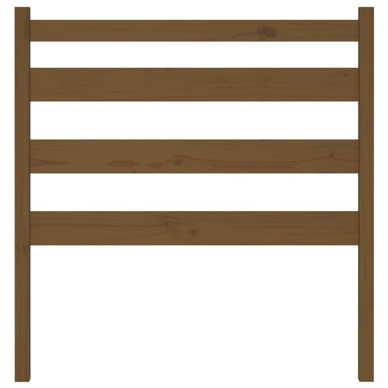 Merrifield Solid Wood Slat Headboard, 100 x 96cm, Honey brown