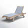 Delphi Outdoor Eucalyptus Wood Chaise Lounge