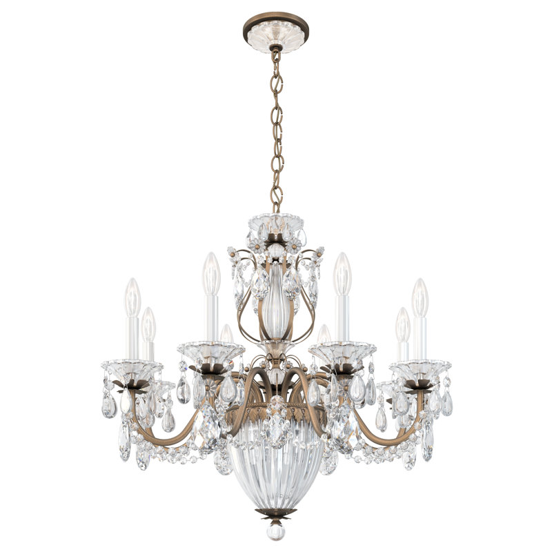 Bagatelle 11 - Light Chandelier, Etruscan Gold, Spectra Crystal Clear
