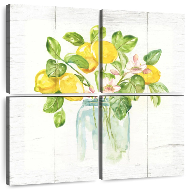 Yarlin Lemon Branches I, 50" H x 50" W