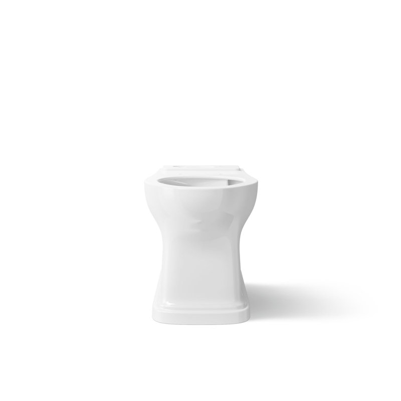 Cuvette de toilette allongée avec siphon Claude par Studio McGee, Blanc