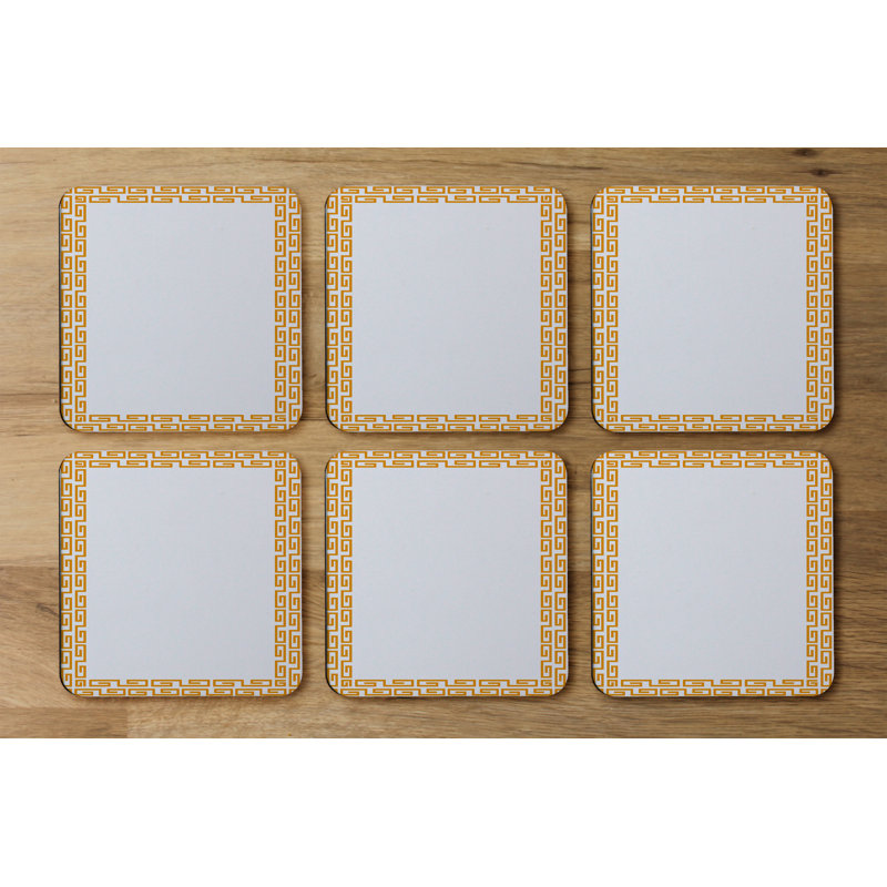 Square 6 Piece Coaster Set