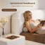 Cadre de lit plateforme blanc moderne Queen en bouclette avec tête de lit rembourrée ; sommier non requis-958012658