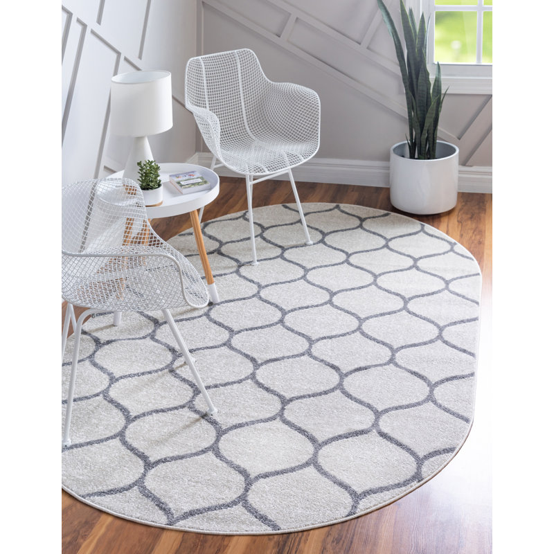 Tapis ivoire Lllan, Ovale 4 pi 1 po x 6 pi 1 po