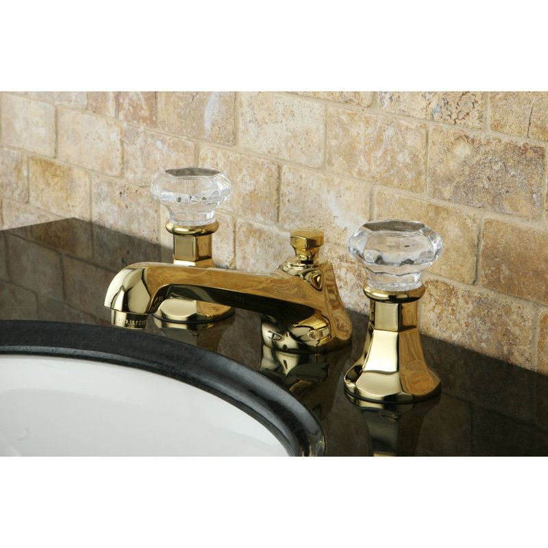Metropolitan Widespread Bathroom Faucet with Drain Assembly, Polished Brass