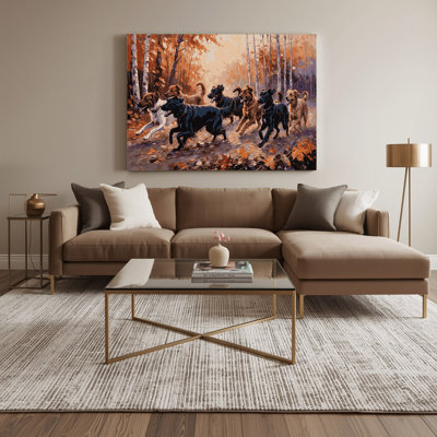 Dogs Belgian Tervuren Brown Canvas Wall Art