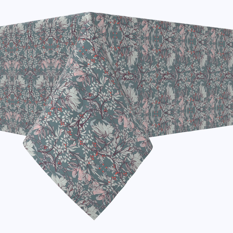 Floral 59 Cotton Tablecloths Floral, 120" x 52"