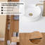 Ensemble de meuble-lavabo double 60 po avec comptoir en quartz blanc 60 po-1070270120