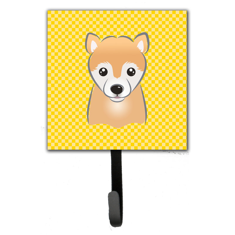 Crochet mural jaune checke shiba shiba