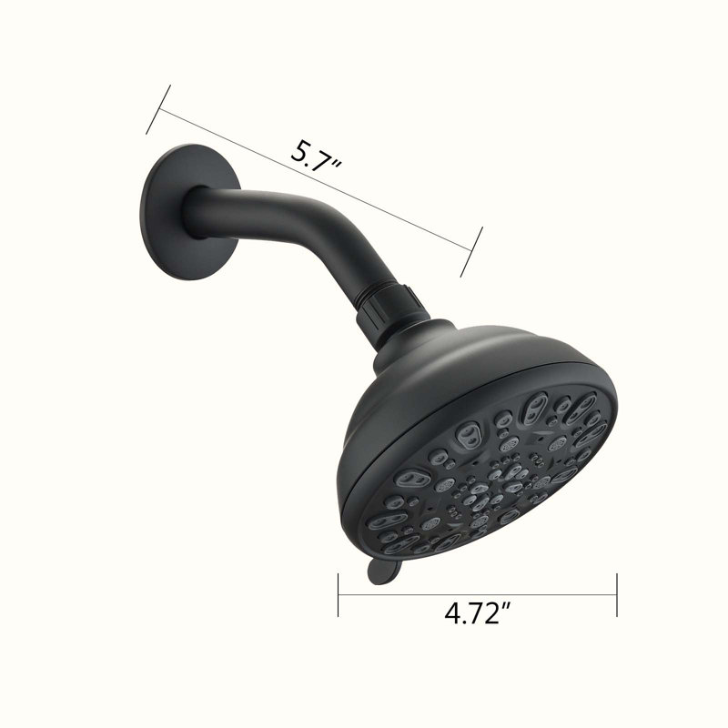 Robinet de baignoire et douche, Noir mat