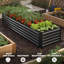 Jardin surélevé galvanisé 8 x 2,6 x 1,5 pi, fond ouvert, noir