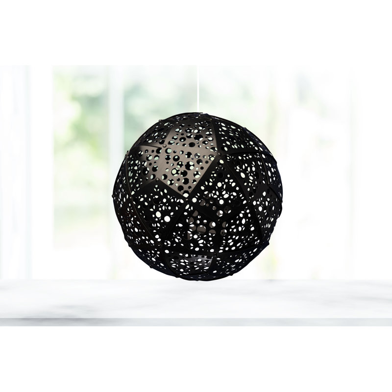 Dalores 1 - Light Sphere Pendant, Black