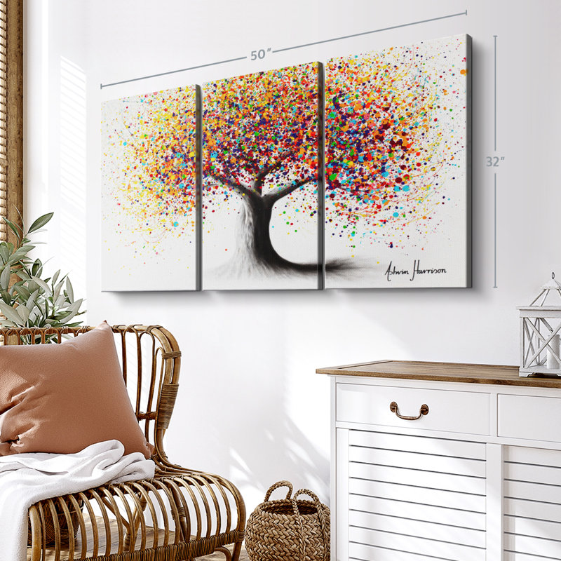 " Rainbow Soul Tree ", 32" H x 50" W x 1.25" D