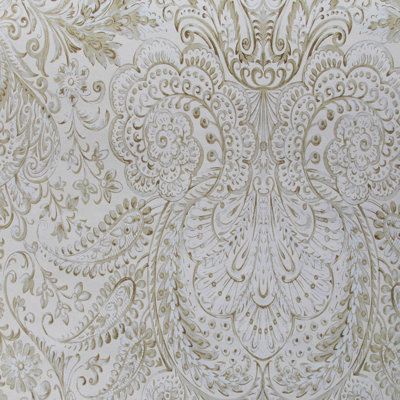 Tropical Collection Tahiti Inspired Damask 27.8' L x 27.5" W Wallpaper Roll
