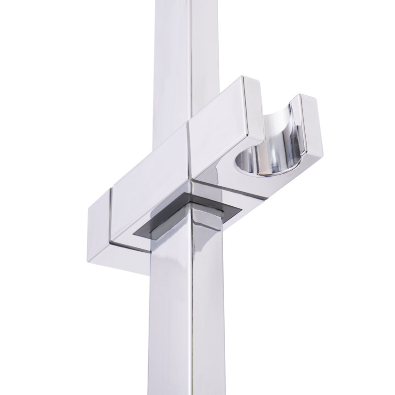Porte-papier-barre coulissante pour douche à main, Chrome poli