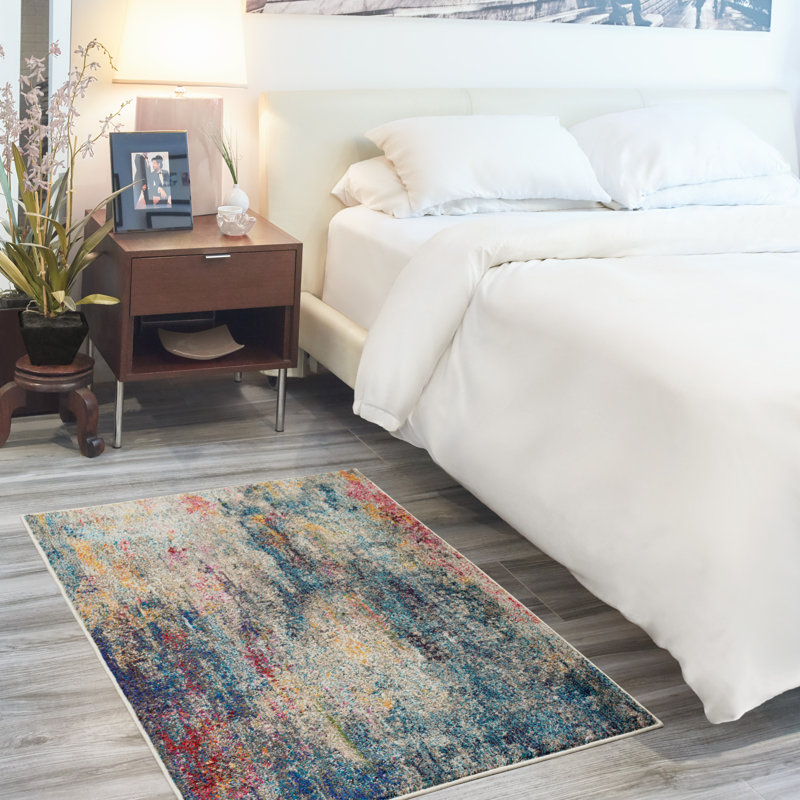 Armelia Abstract Indoor Rug, Rectangle 3' x 5'