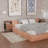 3-Tier Nightstands With Charging Station,Set Of 2,End Table,Bed Side Table With Two Fabric Drawers