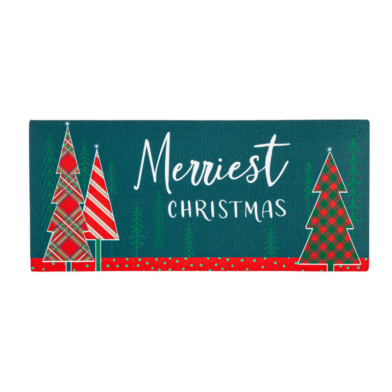 Tapis pour porte d'extérieur antidérapant Eboni Merriest Sassafras 22 po x 10 po