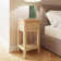 Claiborne Ash 1 Drawer Slim Bedside Table Nightstand Cabinet