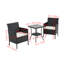 3-Piece PE Rattan Garden Furniture Bistro Set-294256873