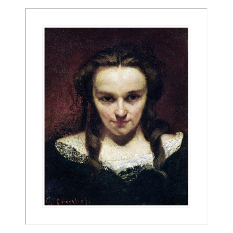 «The Clairvoyant or The Sleepwalker» par Gustave Courbet, impression giclée encadrée, H 27,56 po x l 23,5 po