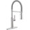 Rhett Pro Style Commercial Kitchen Faucet with Pull Down Sprayer, Chrome Single Hole Kitchen Sink Faucet, Single Handle, Chrome