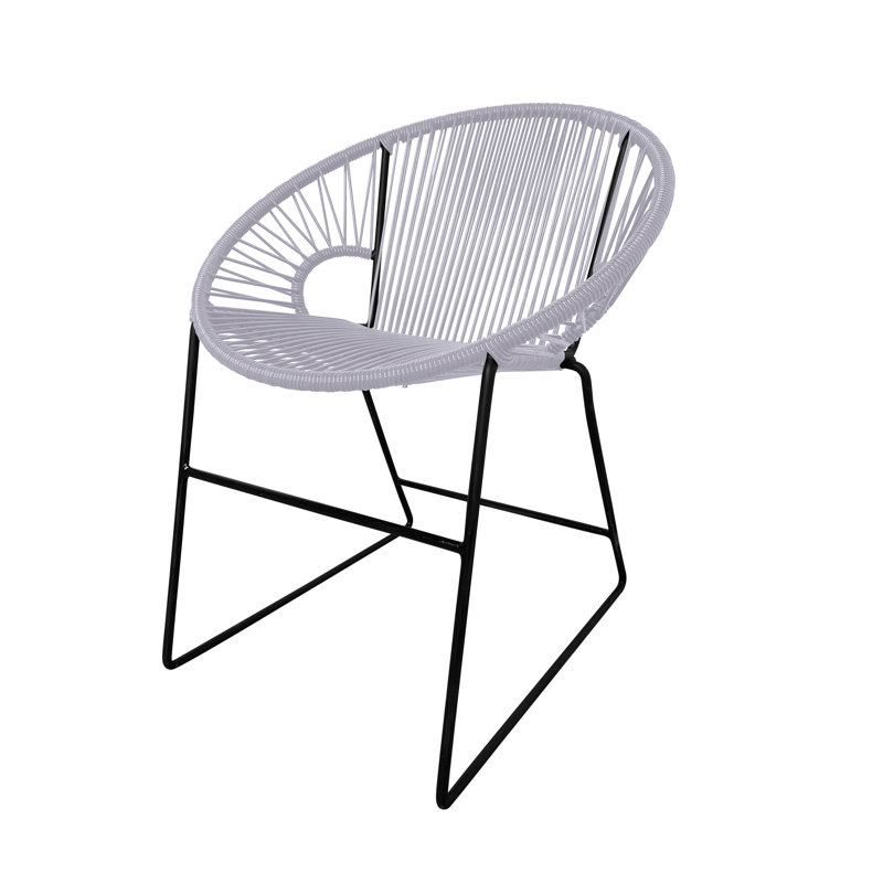 Chaise de patio Puerto, Transparent/noir