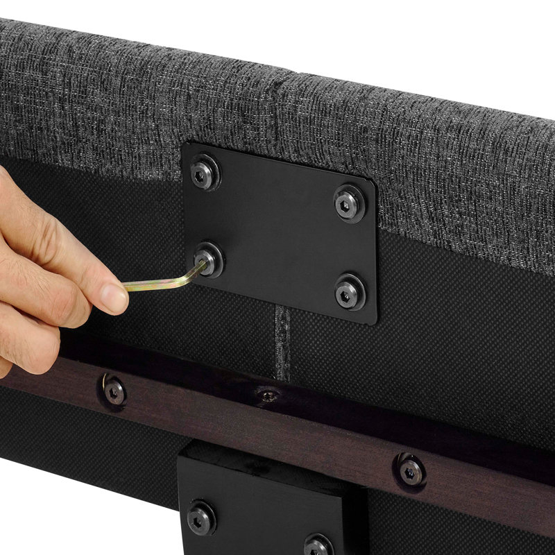 King Size Upholstered Platform Bed