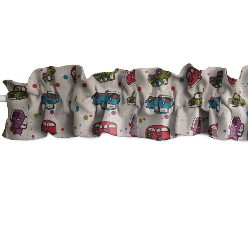 Cantonnière sur mesure en mélange de coton, L 72 po x L 7 po, Blanc