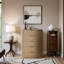 Commode en bois massif et placage Iyona-1150483004