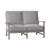 Charleston Aluminum Loveseat - Oyster-69974748-38587847-63361361