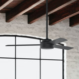 Presto 52" Modern Minimalist 3 - Blade Indoor Ceiling Fan with Wall Control