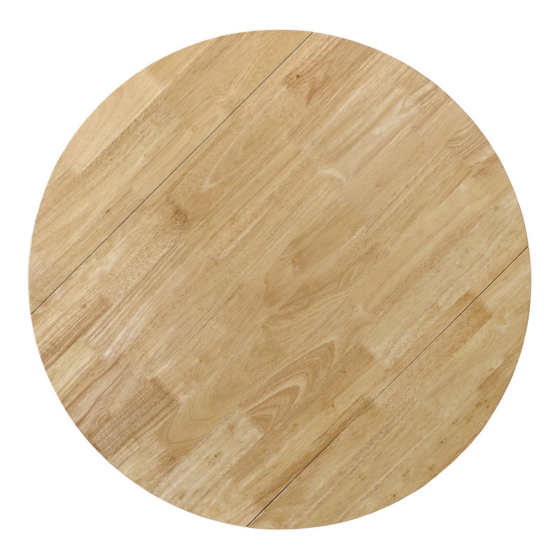3-Piece Round Drop Leaf Dining Table Set