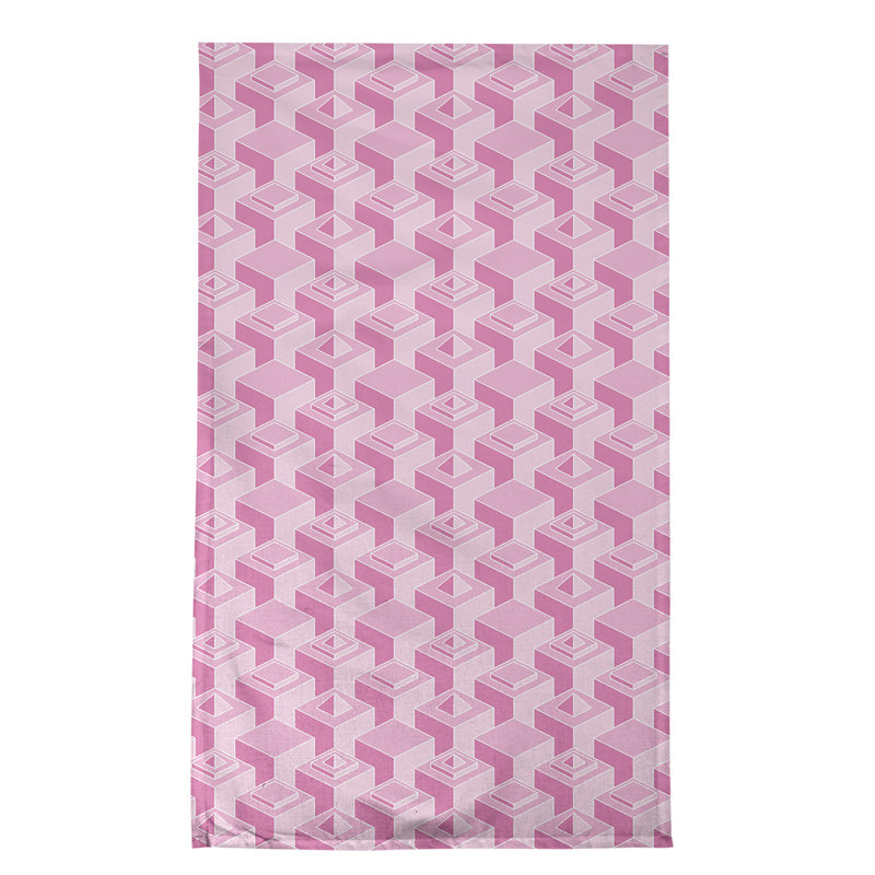 Patricia Geoffrey Tea Towel Kitchen Towel, Light Pink/Gray, Cotton Twill