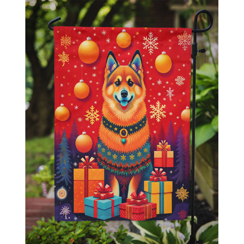 Drapeau de jardin en polyester double face H 15,5 po x l 11,25 po