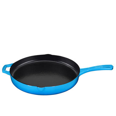 BBQ by MasterPRO - The Edge Pre Seasoned Cast Iron Fry Pan, 11 Inches by 10.5 Inches, Black