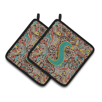 Cuisinier poignée tribal rétro
