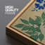«Green and Blue Leaves Silhouette Floral Botanical», reproduction sur toile-98042305-111176171