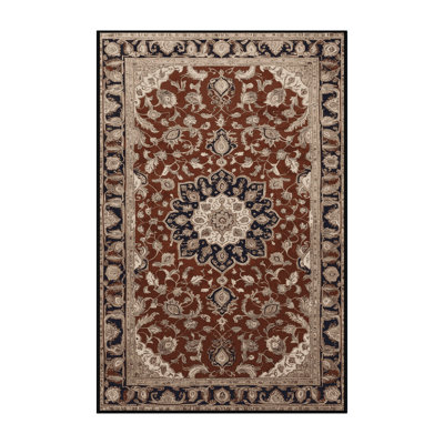 Machine Washable Persian Black Area Rug