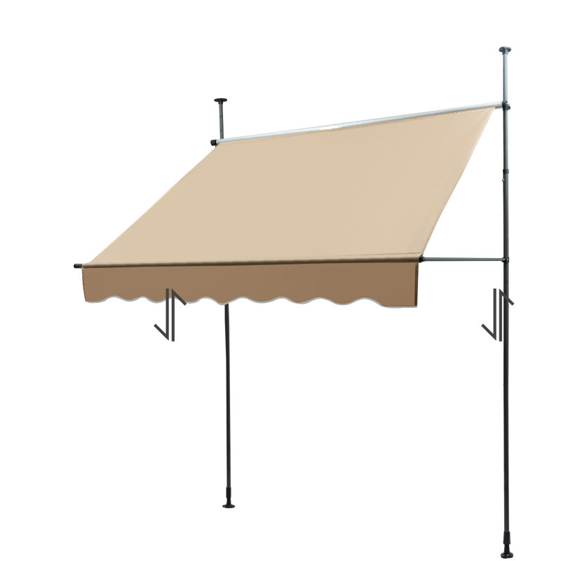 Store extérieur manuel rétractable, Beige