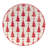 Peppermint Candy Canape Plate, 6in asst