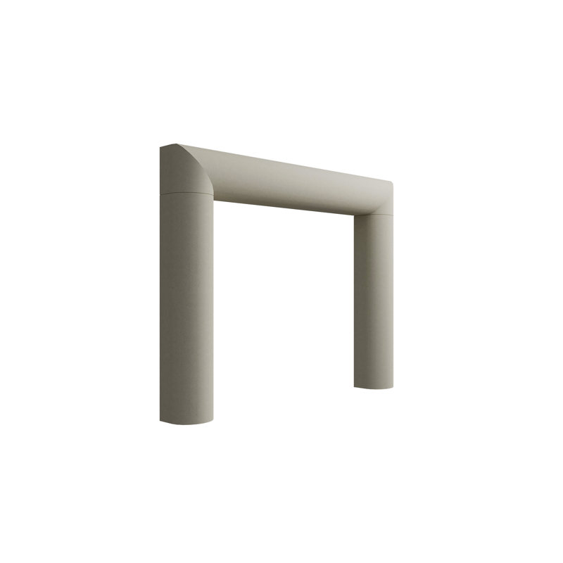 Encadrement de foyer en pierre avec foyer standard Aspen, Beige, 8" D x 52" H x 65" W