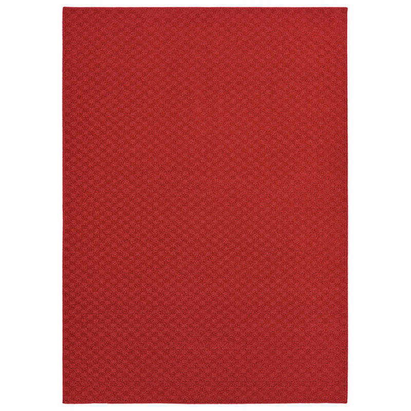 Tapis rouge touffeté Esther, Rectangle 6 pi x 9 pi