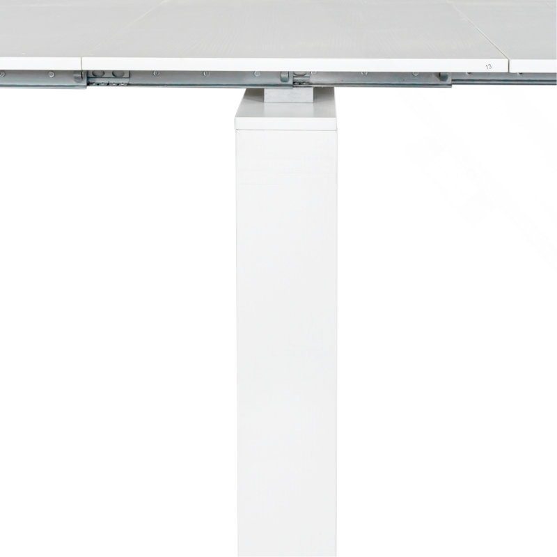 Multifunctional Extendable Console Table, White, White