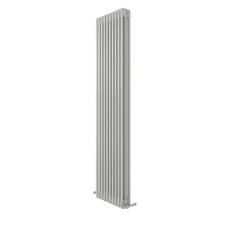 iBathUK Radiator + Angled Valve, White, 1800cm H x 560cm W x 100cm D, 3