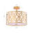 Yetti Fabric Semi Flush Mount