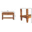 Banc en cuir avec broches