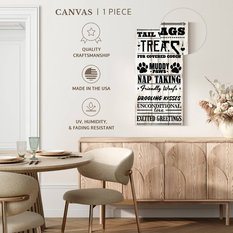 Avantages d'avoir une typographie de chien, H 24 po x l 12 po
