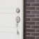 Handleset with Single Cylinder Deadbolt and Door Knob and Rosette